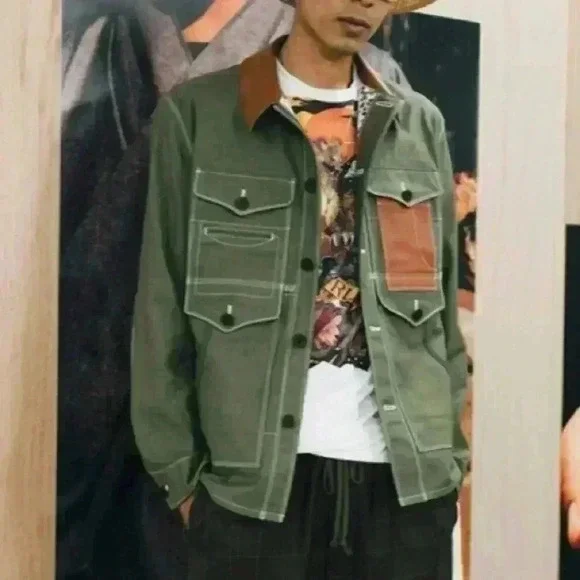 JUNYA WATANABE MAN  Jacket With Leather Trim - Picture 6 of 12